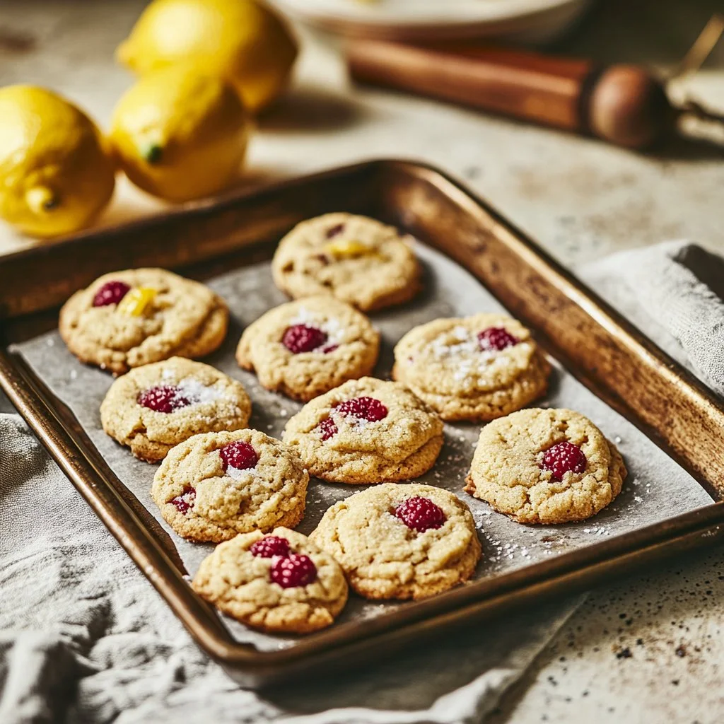 Lemon Raspberry Cookies
