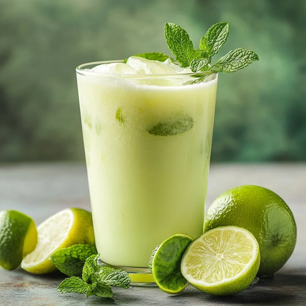 Lori's - Creamy Lemonade/Limeade Drinks 1. Egyptian Mint Lemonade Ingredients: 6 medium limes sliced 3 cups whole milk (optional) 1 cup cold water 1 cup gra… | Smoothie drink recipes, Nonalcoholic drink recipes, Lemonade drinks