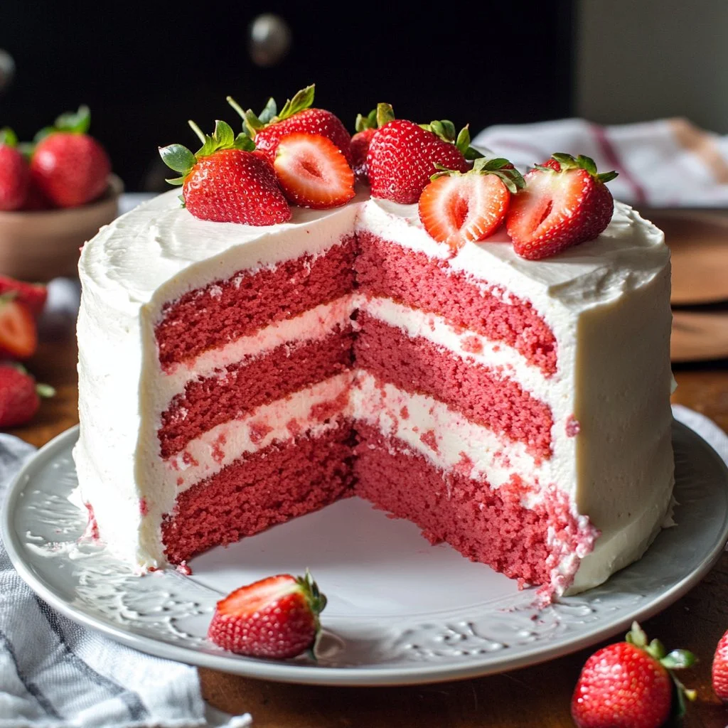 Best Ever Strawberry Cake