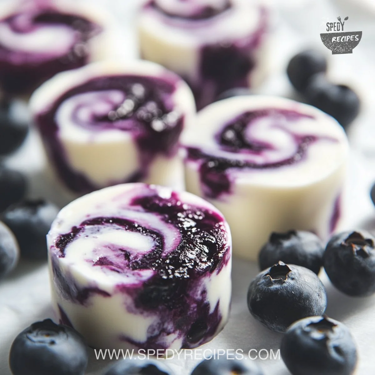 Blueberry Swirl Yogurt Bites