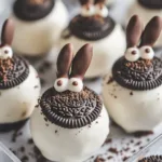 Delicious Bunny Oreo Balls decorated for Easter celebrations