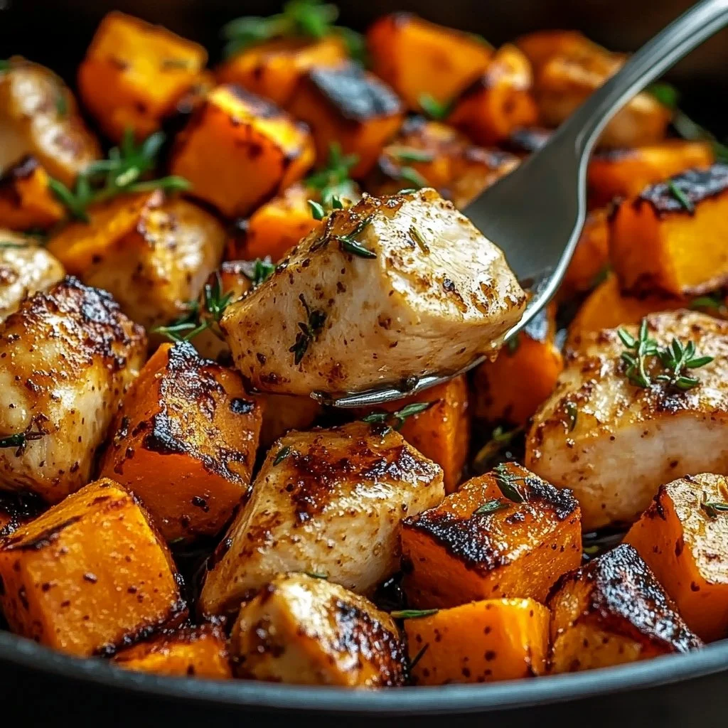 Chicken and Sweet Potato Skillet
