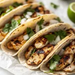 Delicious Chicken Street Tacos with fresh ingredients and spices