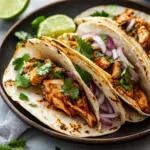 Delicious Chicken Street Tacos with fresh toppings and vibrant colors