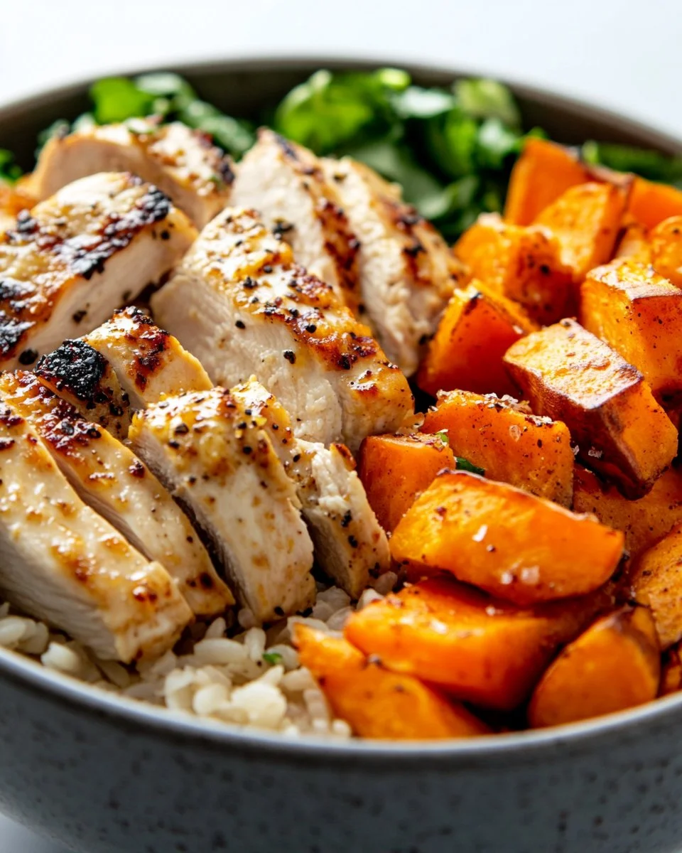 Chicken & Sweet Potato Rice Bowl