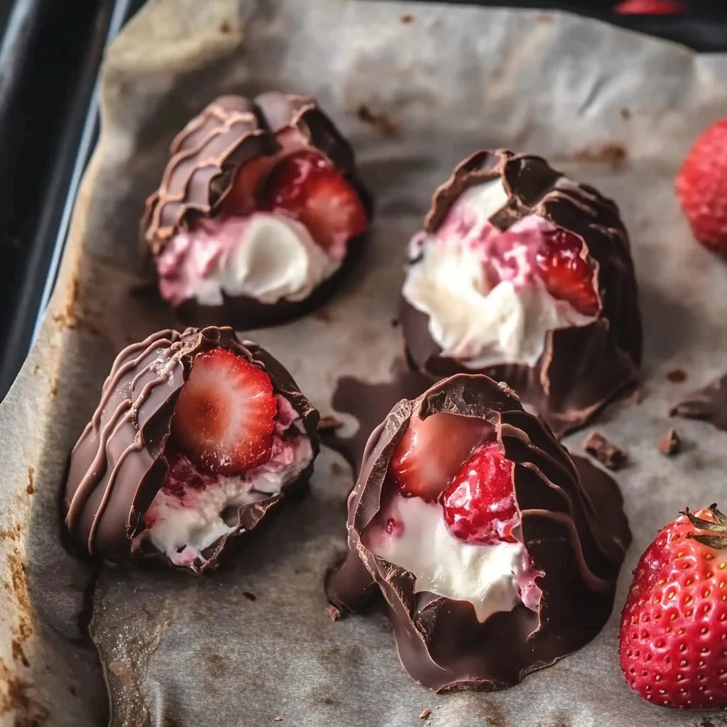 Chocolate Strawberry Yogurt Clusters
