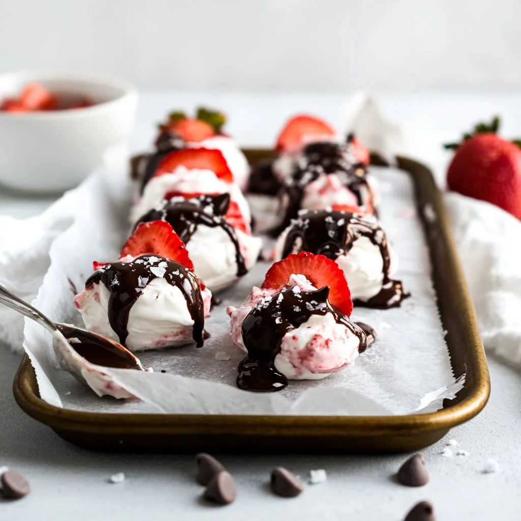 Chocolate Strawberry Yogurt Clusters (Viral Recipe!) Chocolate Strawberry Yogurt Clusters recipe with fresh strawberries and yogurt.