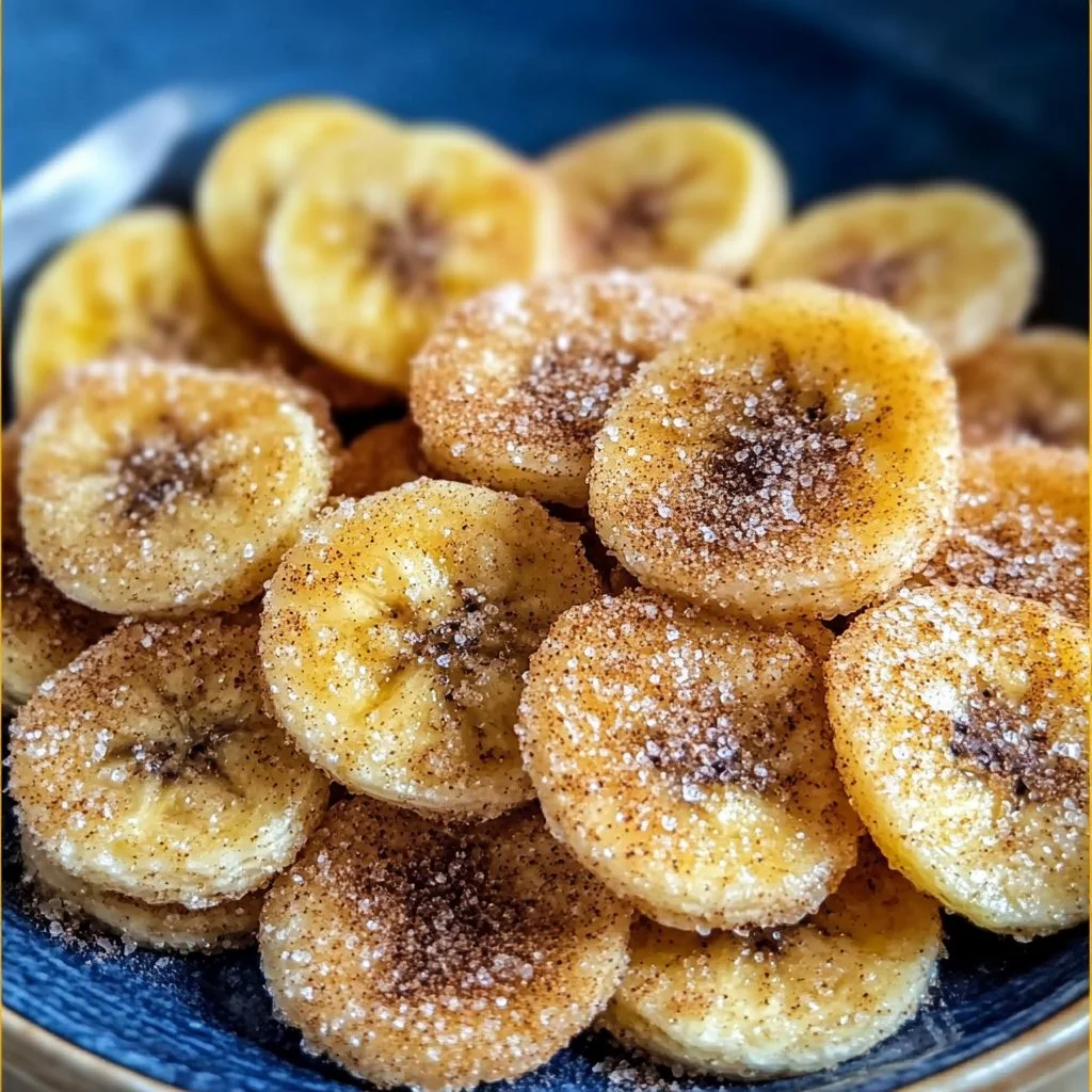Cinnamon-Sugar Air Fryer Banana Chips