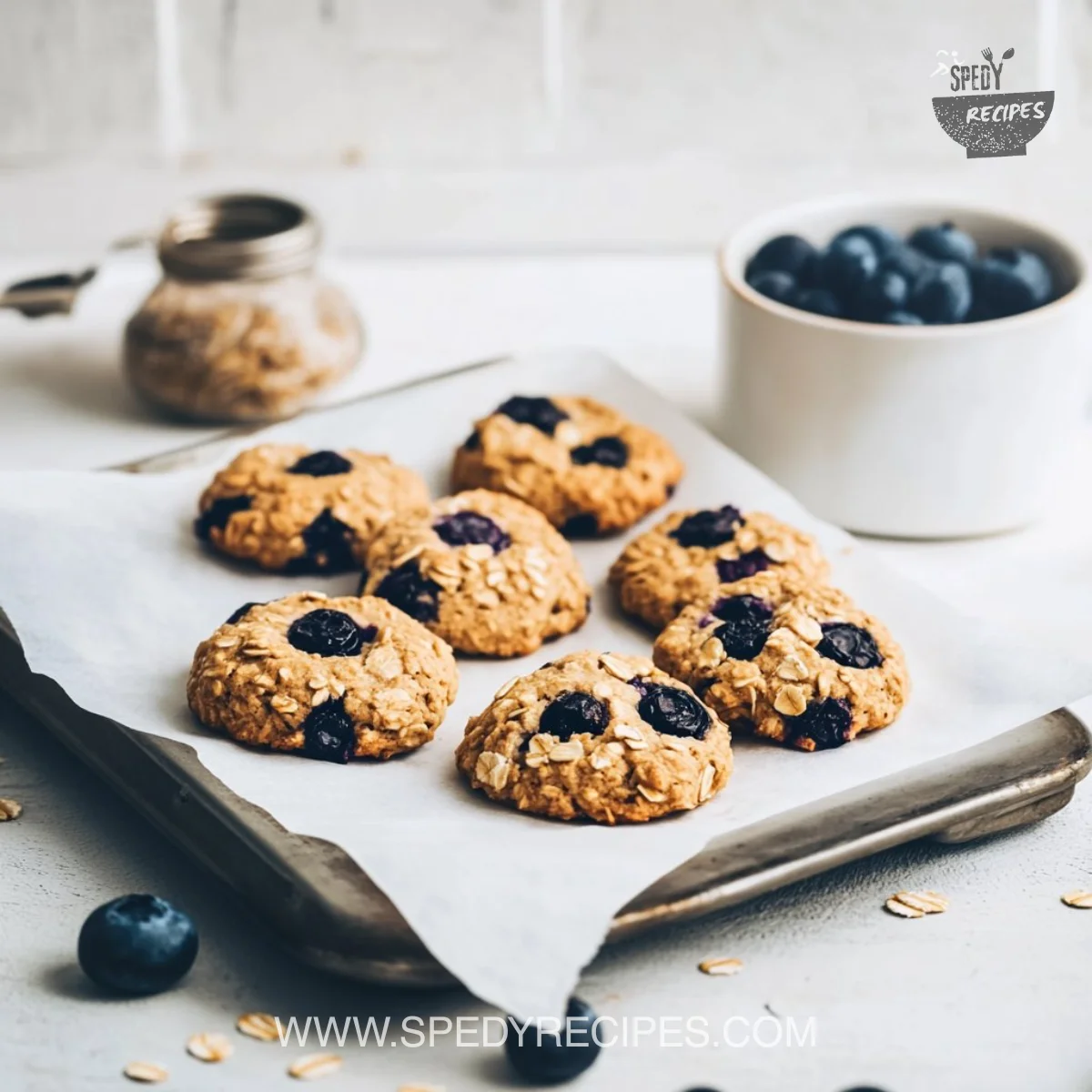 Classic Blueberry Oatmeal Cookies