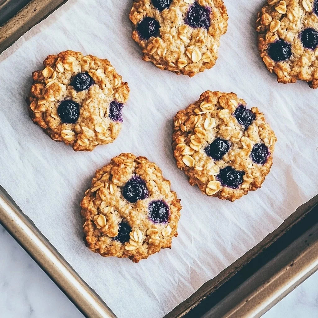 Classic Blueberry Oatmeal Cookies