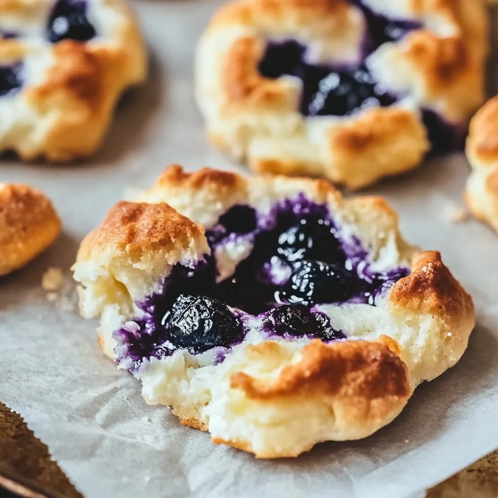 Cottage Cheese Blueberry Cloud Bread