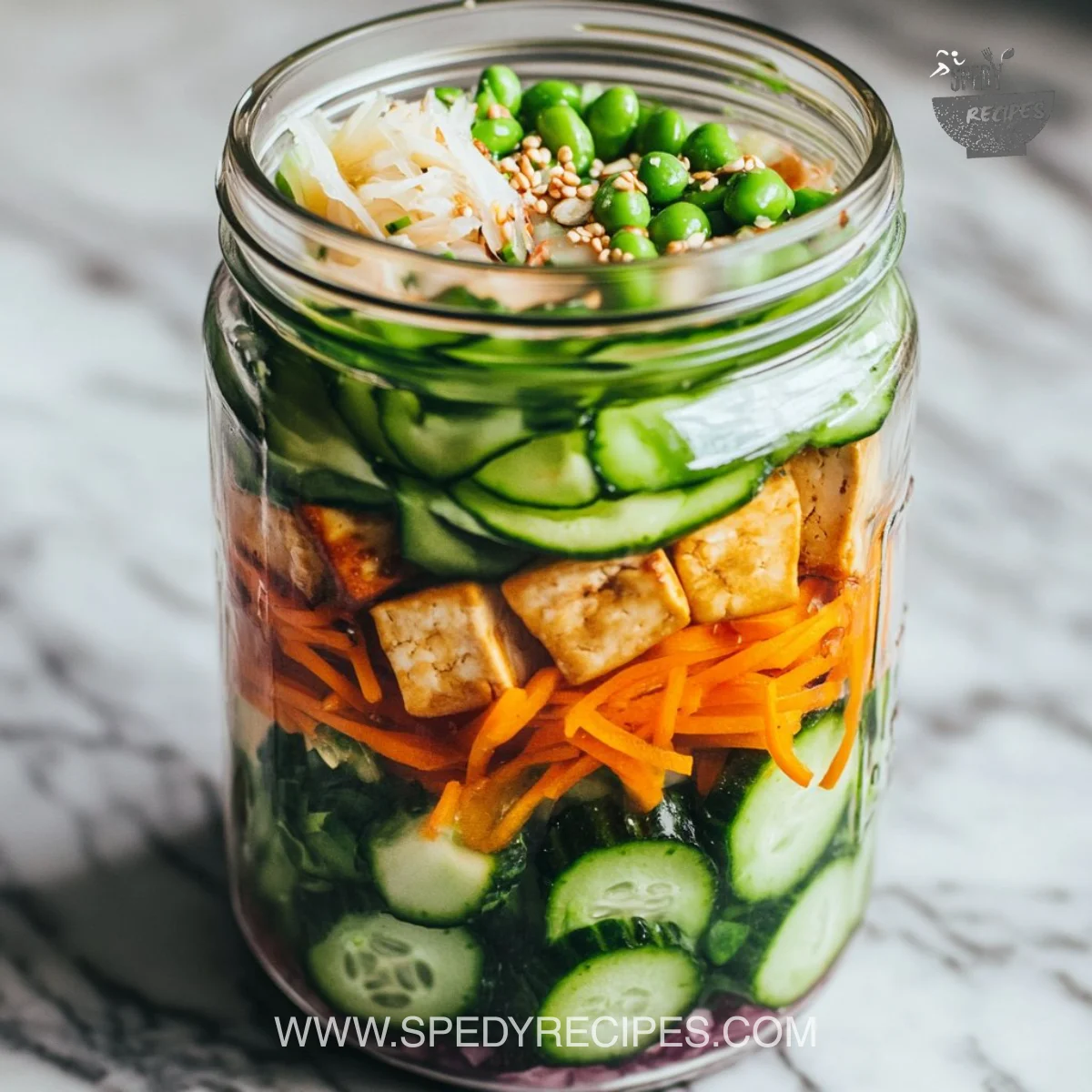 Creamy Asian Cucumber Salad Bowl Recipe