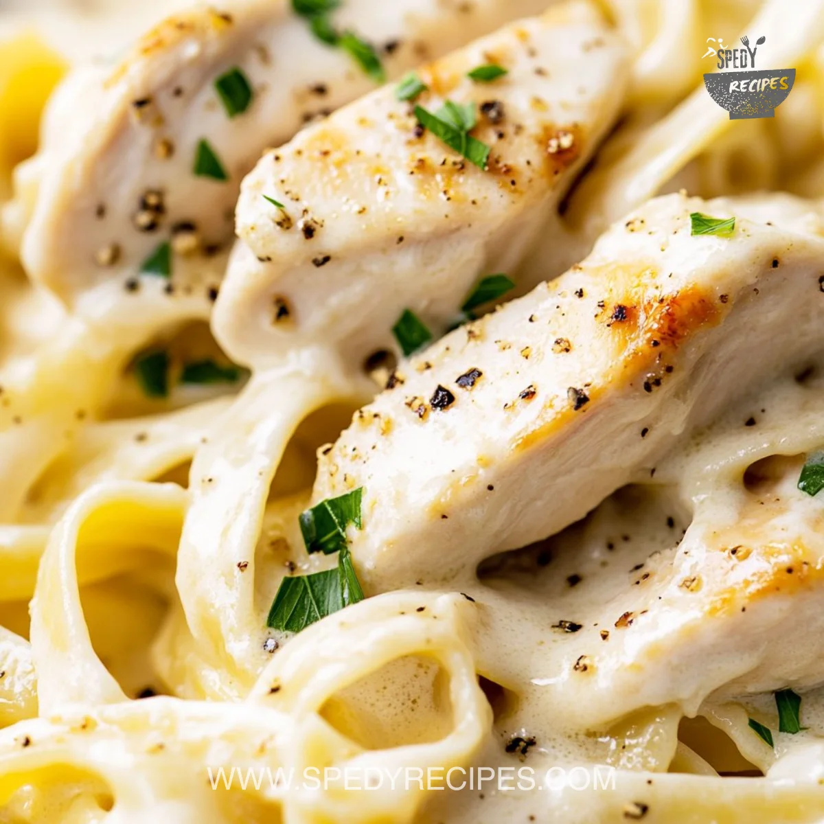 Creamy Chicken Fettuccine Alfredo