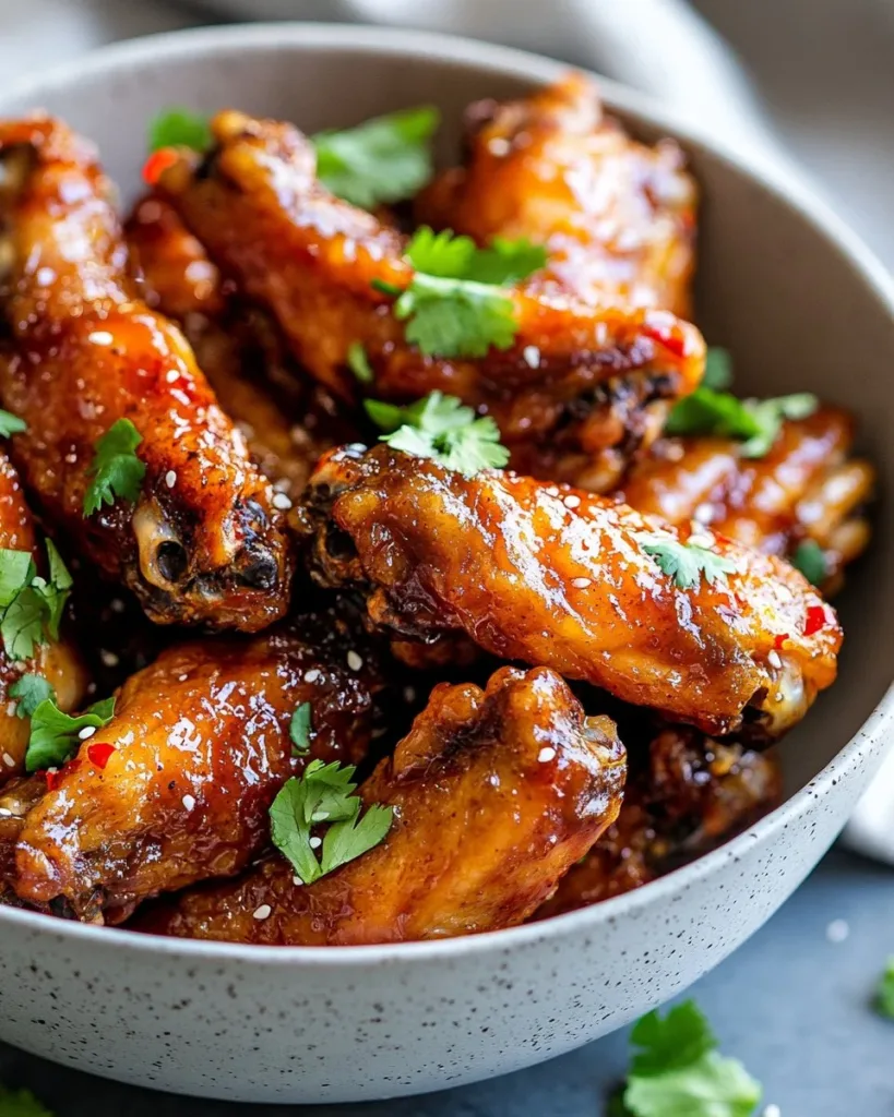Crispy Air Fryer Chinese Chicken Wings for Easy Flavor Wins Crispy air fryer Chinese chicken wings served on a plate