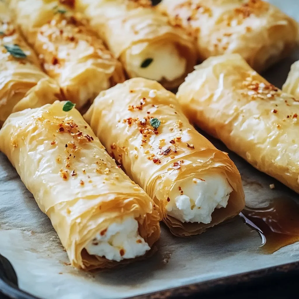 Crispy Feta Rolls