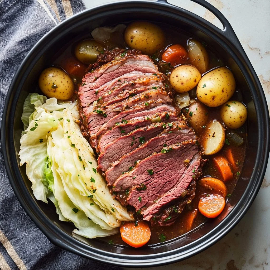 Crockpot Corned Beef and Cabbage Recipe