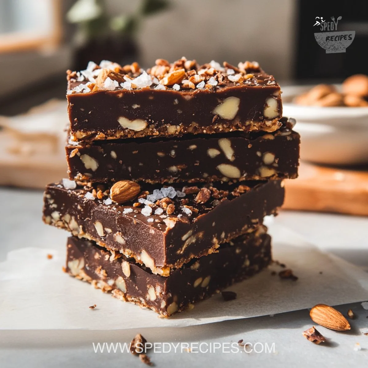 Dark Chocolate and Sea Salt Nut Bars