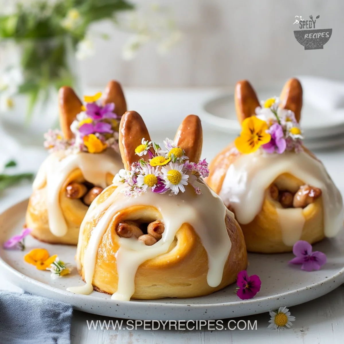 Easter Bunny Cinnamon Rolls