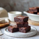 Delicious zero sugar brownies made with Greek yogurt