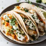 Delicious fish tacos topped with fresh ingredients and served in a crisp tortilla