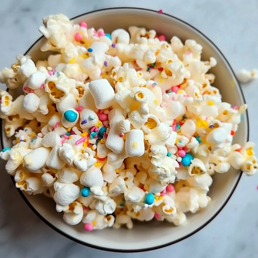 Funfetti Marshmallow Popcorn Treats