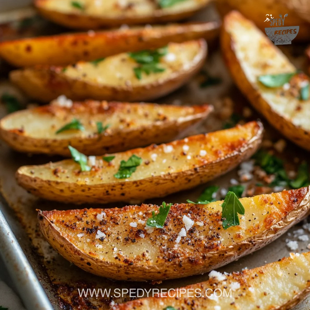 Garlic Parmesan Potato Wedges