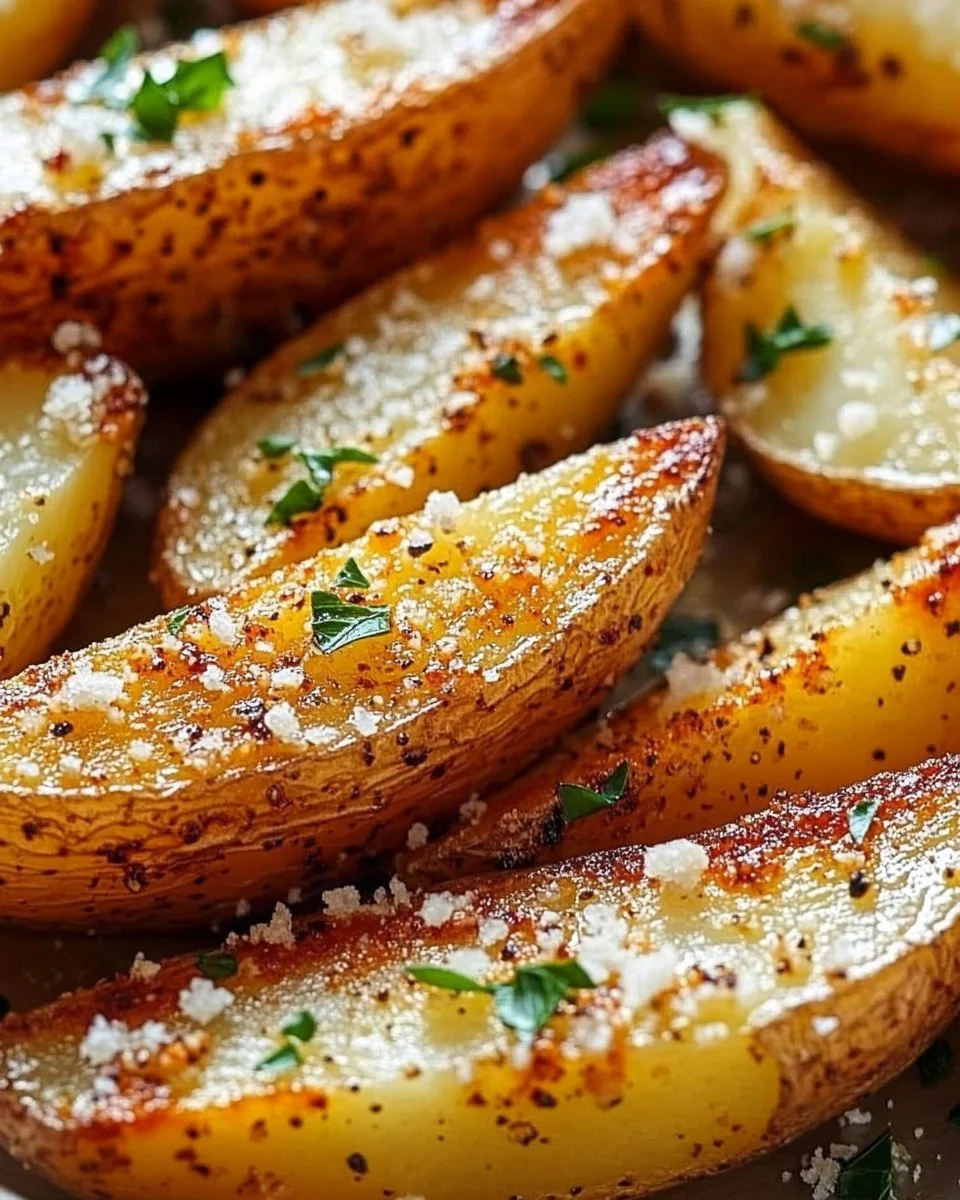 Garlic Parmesan Potato Wedges