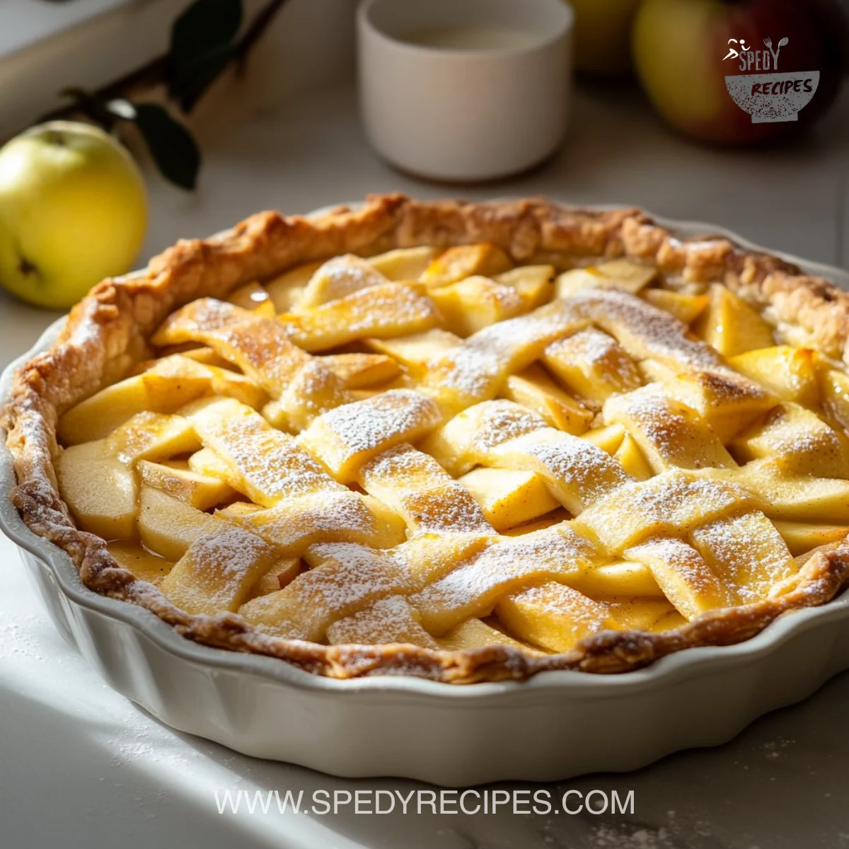 Glazed Layered Apple Cake