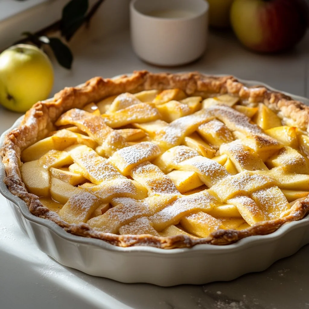 Glazed Layered Apple Cake