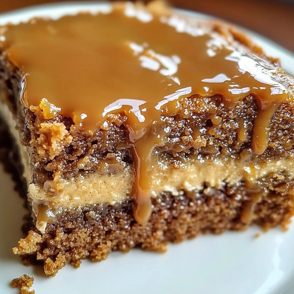 Gooey Coffee Caramel Cake
