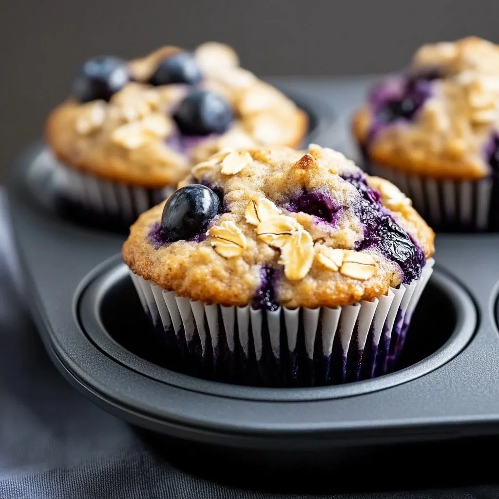 Hearty Blueberry Protein Muffins
