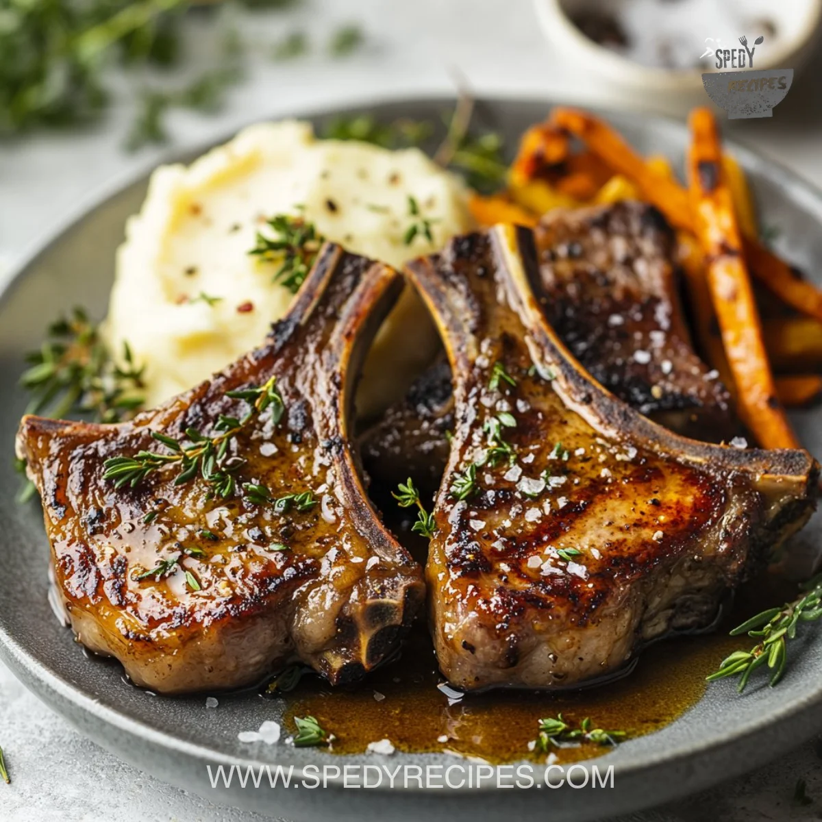 Honey Garlic Glazed Lamb Chops