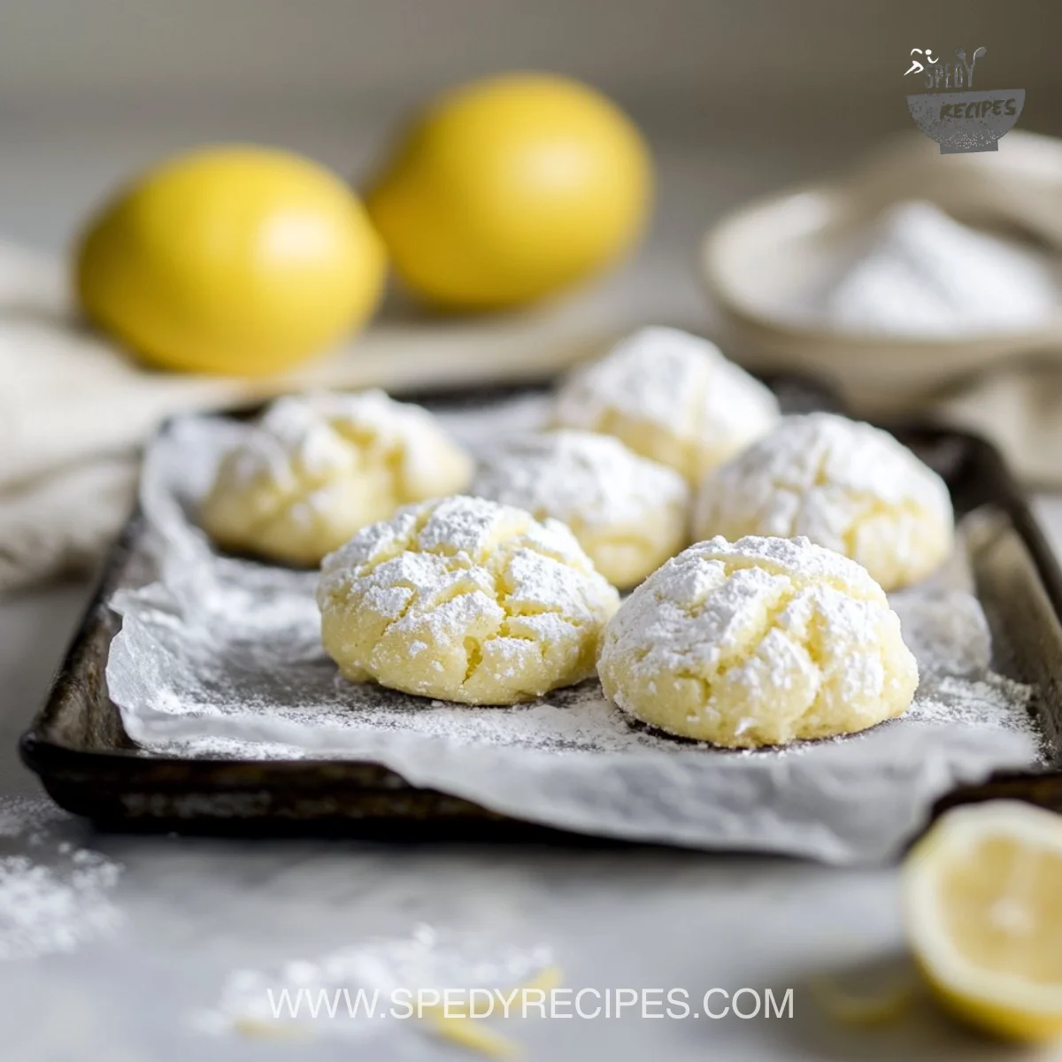 Lemon Crinkle Cookies