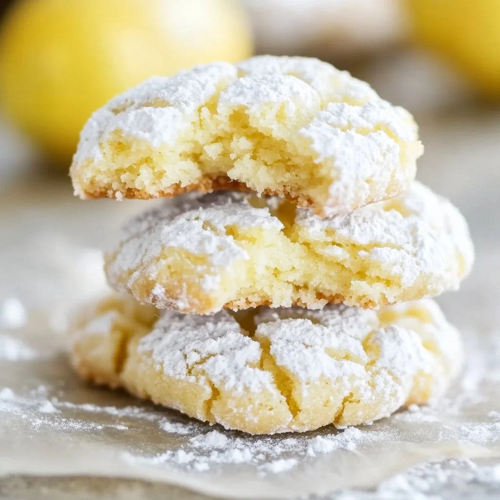 Lemon Crinkle Cookies