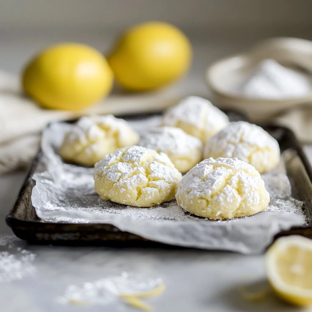 Lemon Crinkle Cookies