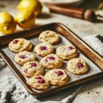Freshly baked Lemon Raspberry Cookies with a zesty flavor and vibrant color