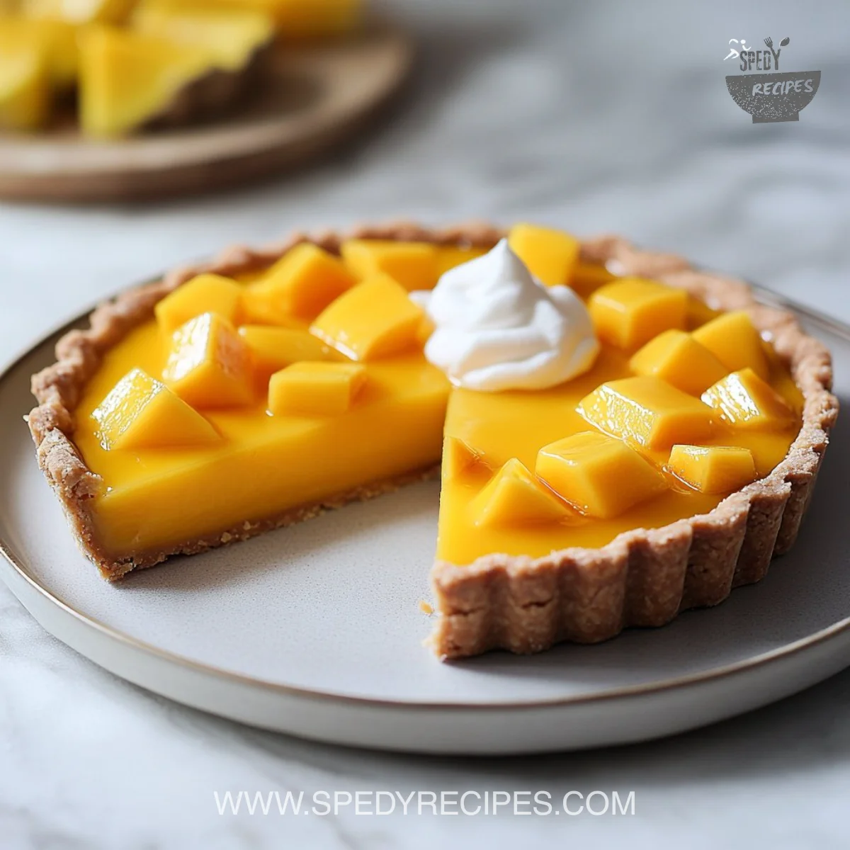 Mango Curd Tart