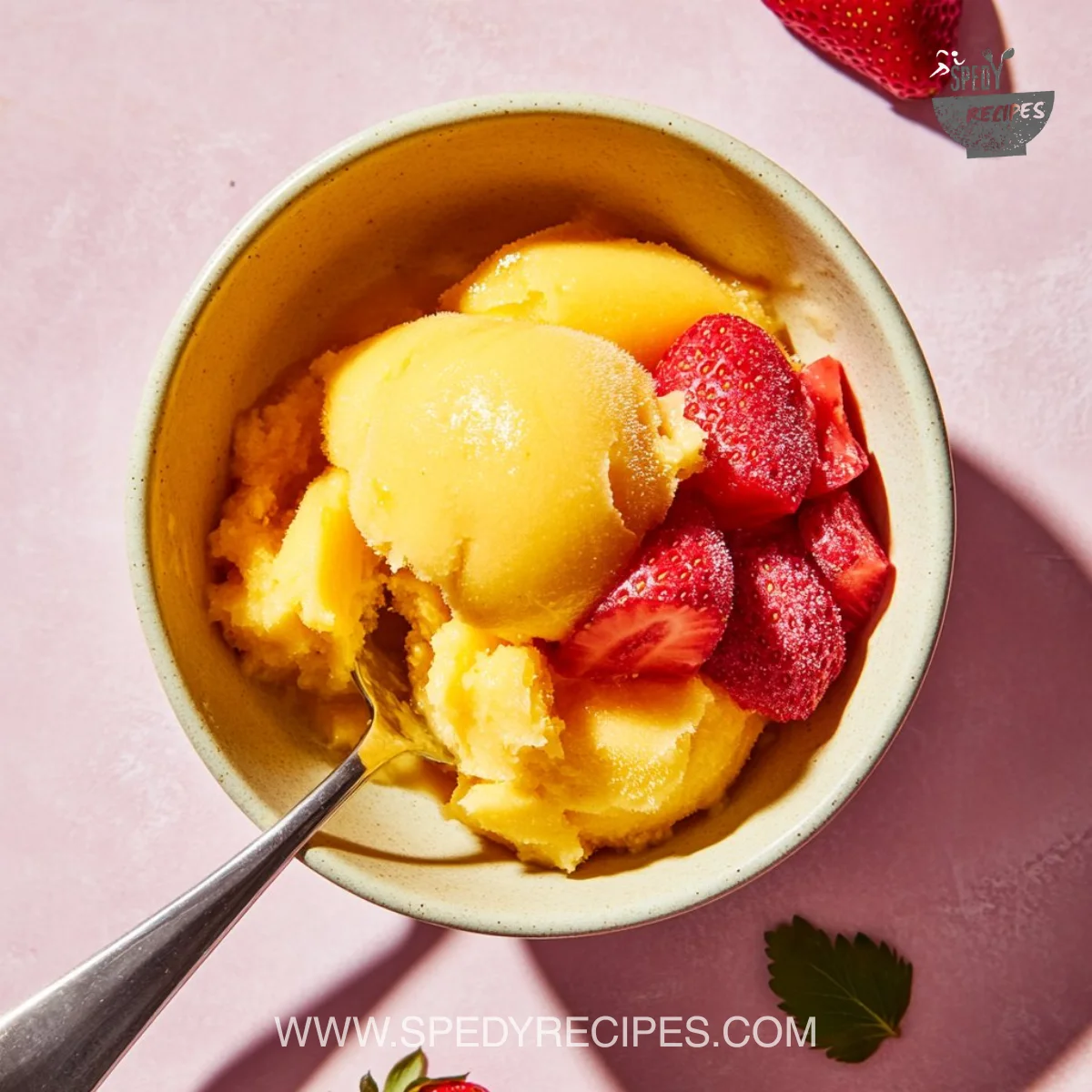 Mango Strawberry Sorbet