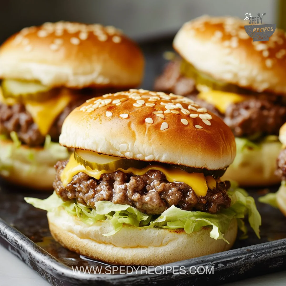 Mini Big Mac Cheeseburgers