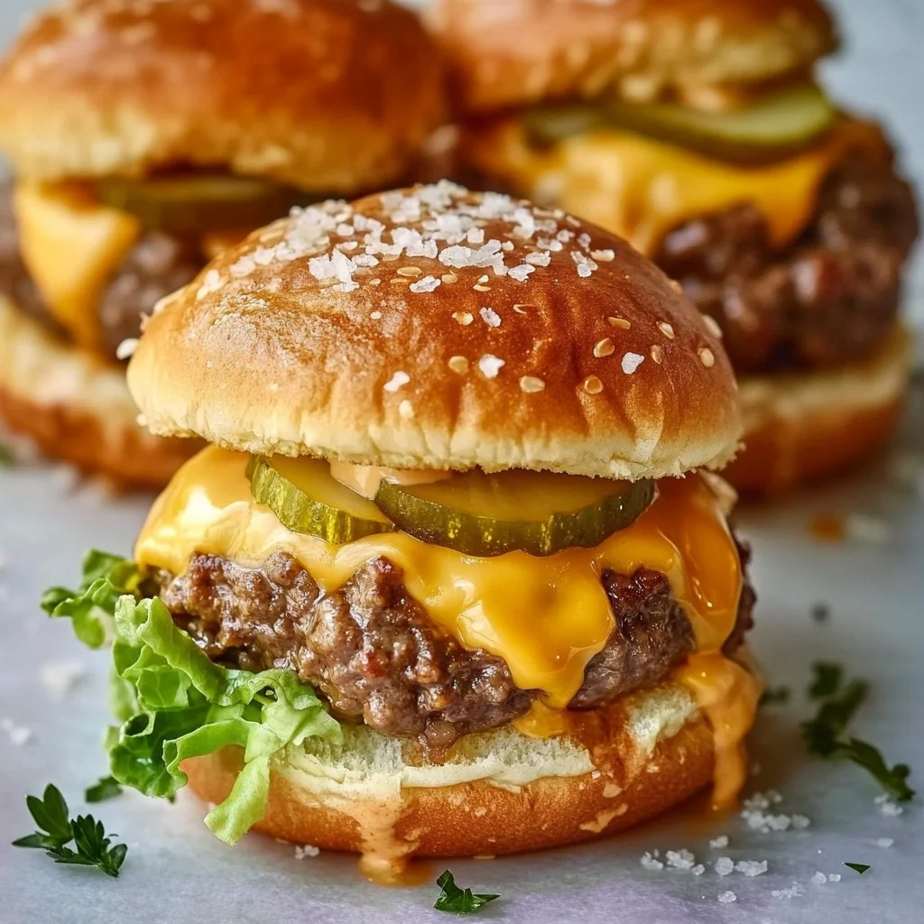 Mini Big Mac Cheeseburgers