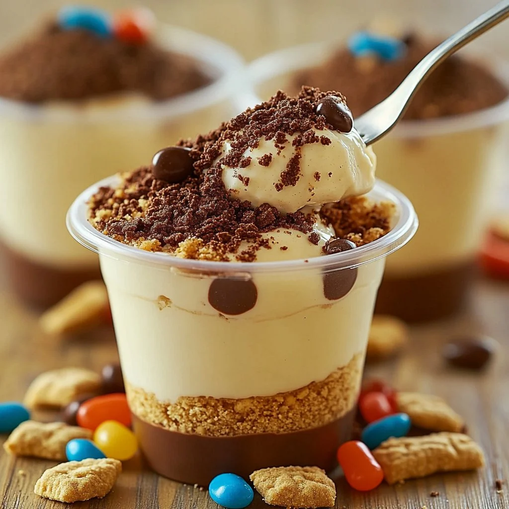 Mini Sand Pail Pudding Cups