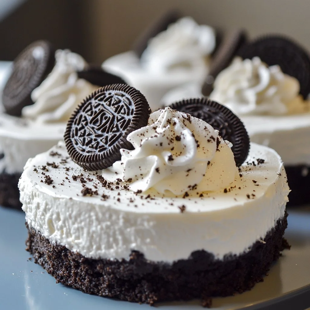 No-Bake Oreo Cheesecakes