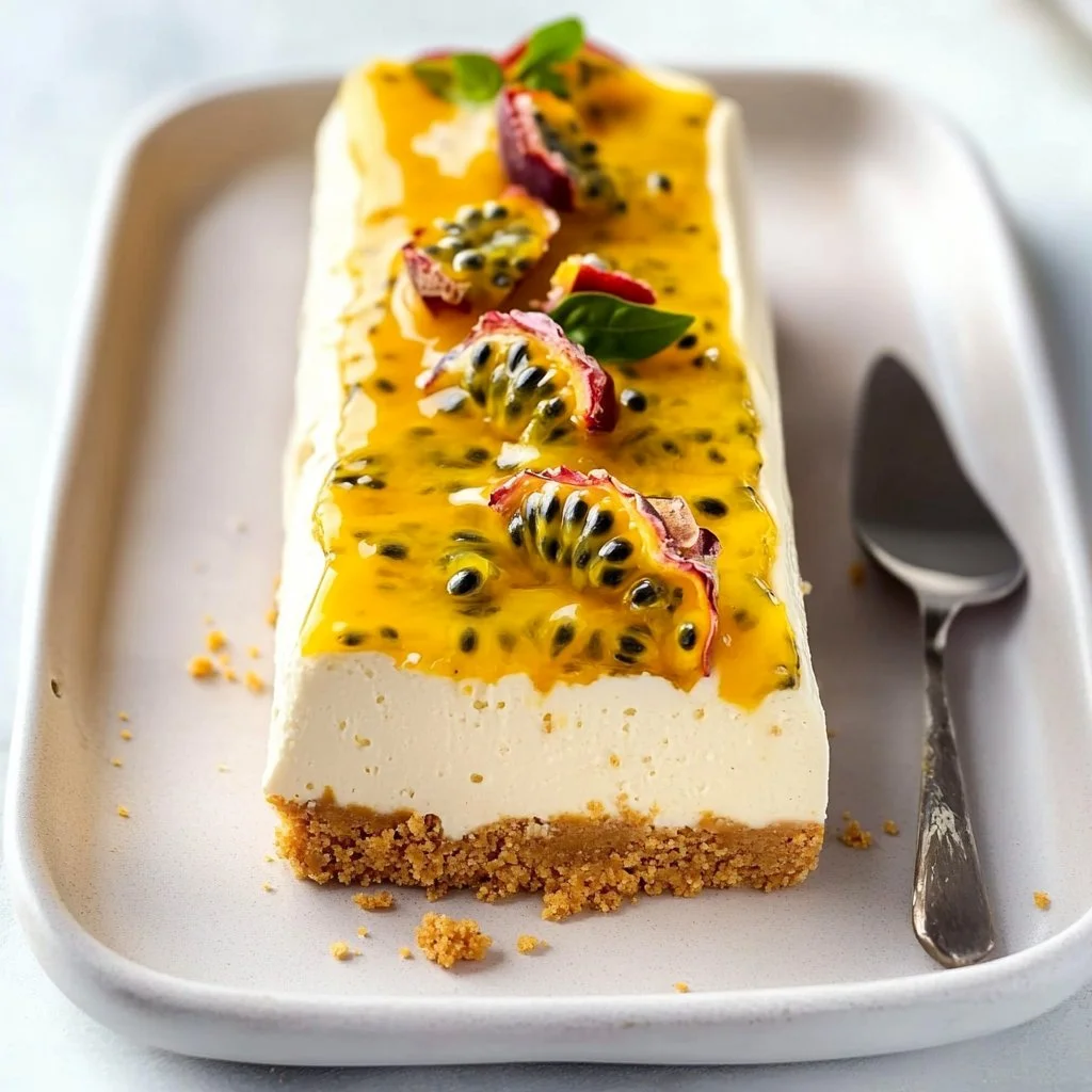 No-Bake Passion Fruit Cheesecake