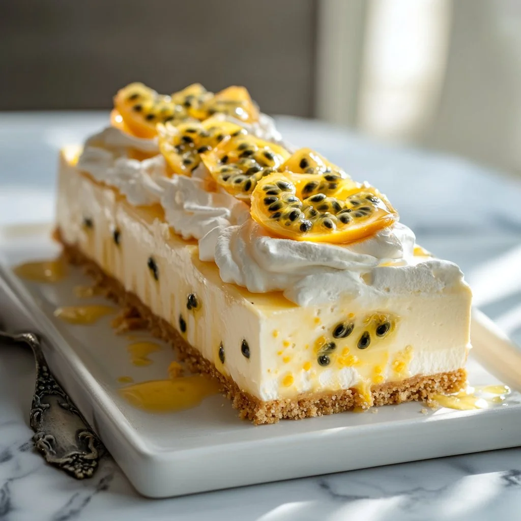 No-Bake Passion Fruit Cheesecake