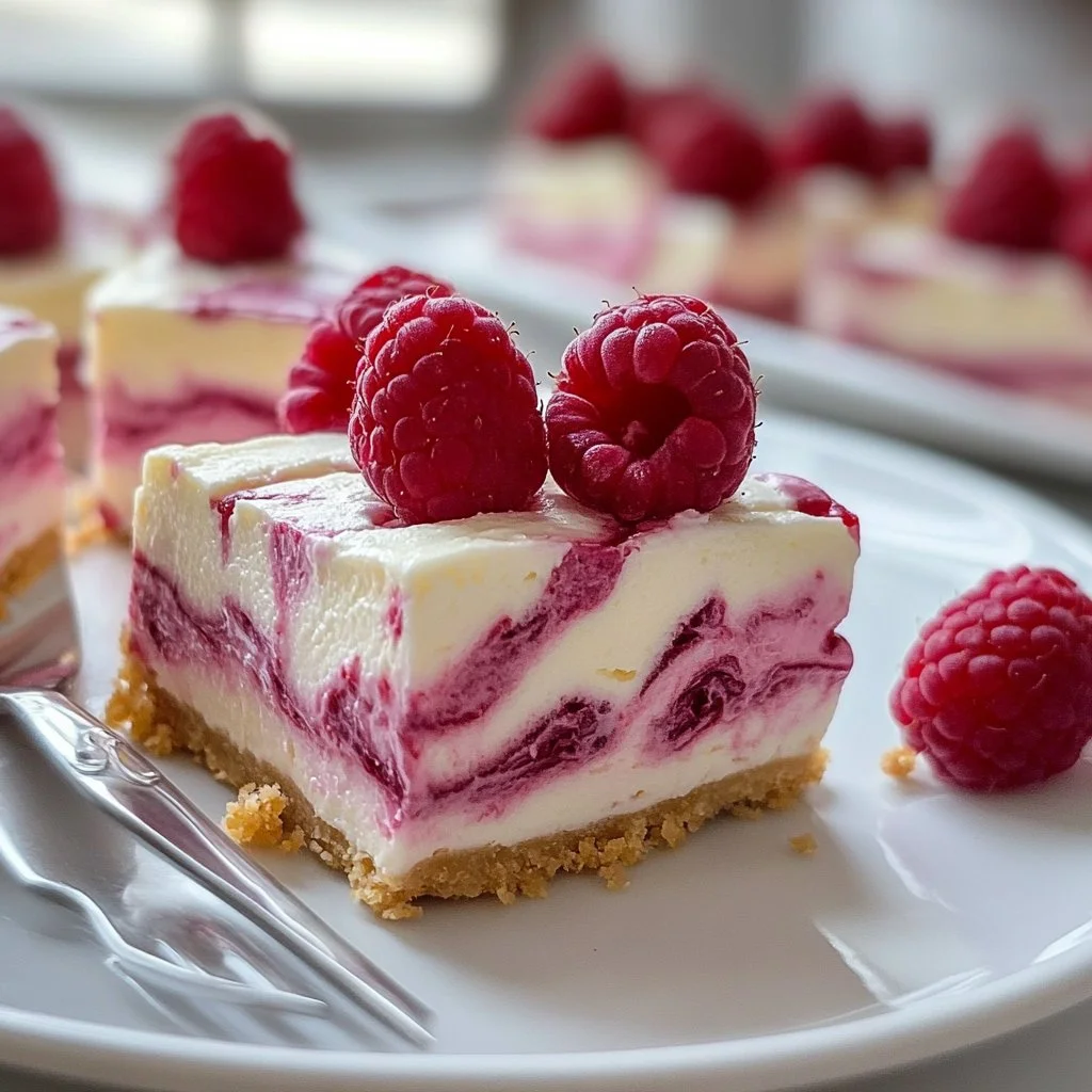 No-Bake Raspberry Cheesecakes