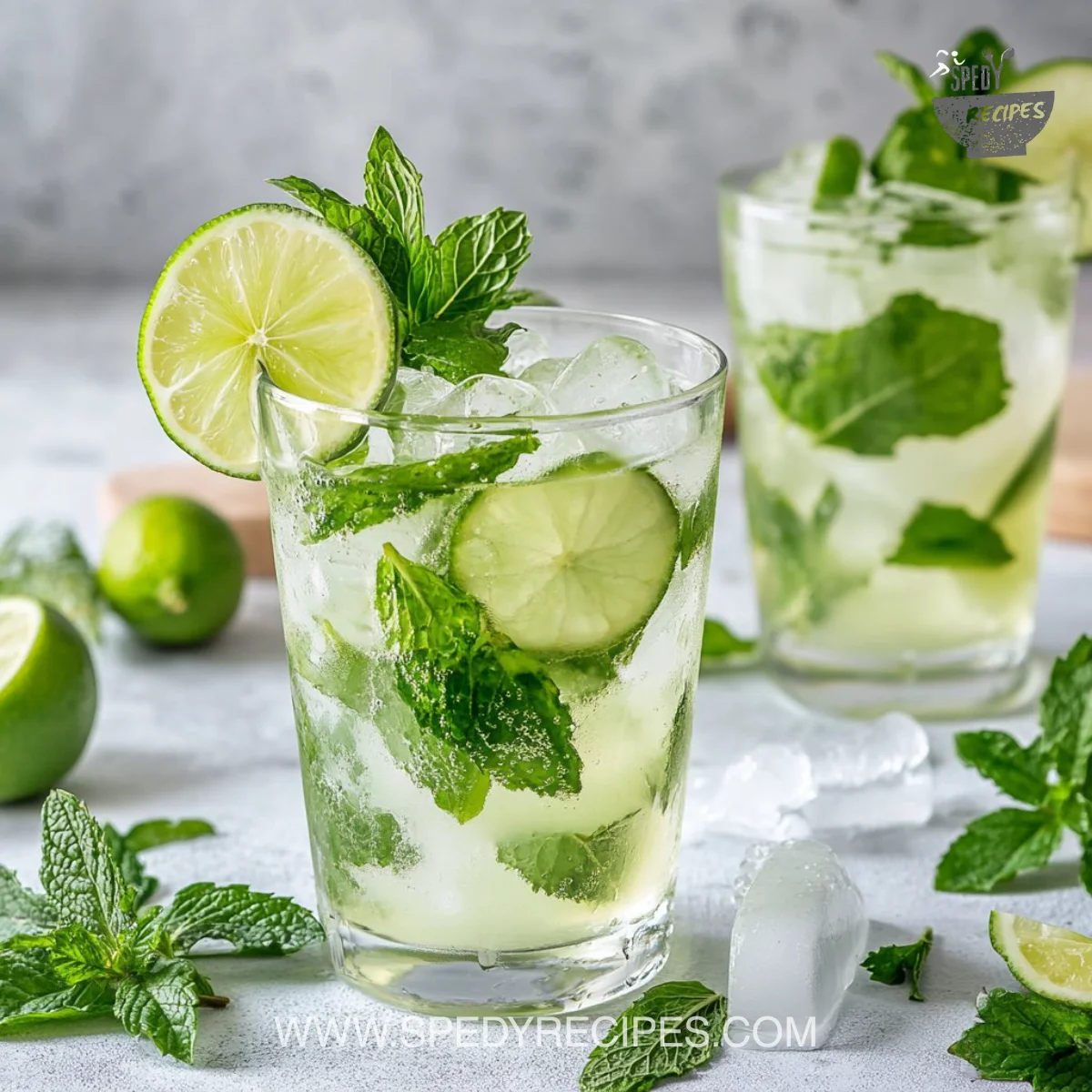 Non-Alcoholic Mojito Mocktail