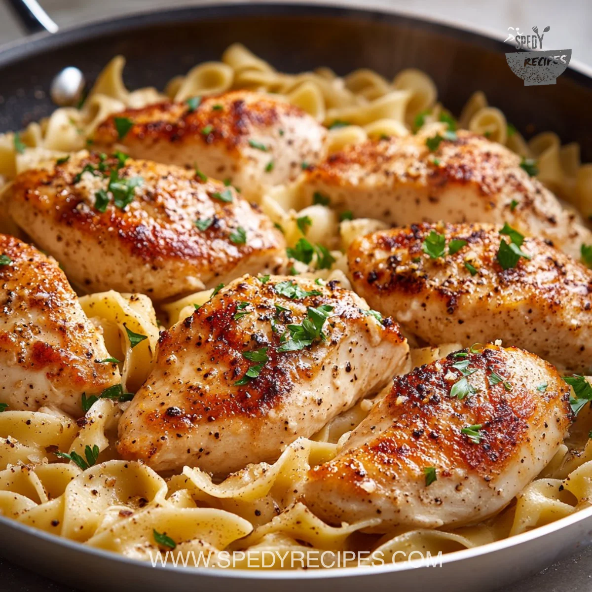 One-Pan Chicken with Buttered Noodles