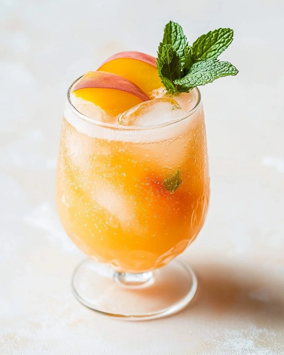 Peach Bellini Mocktail