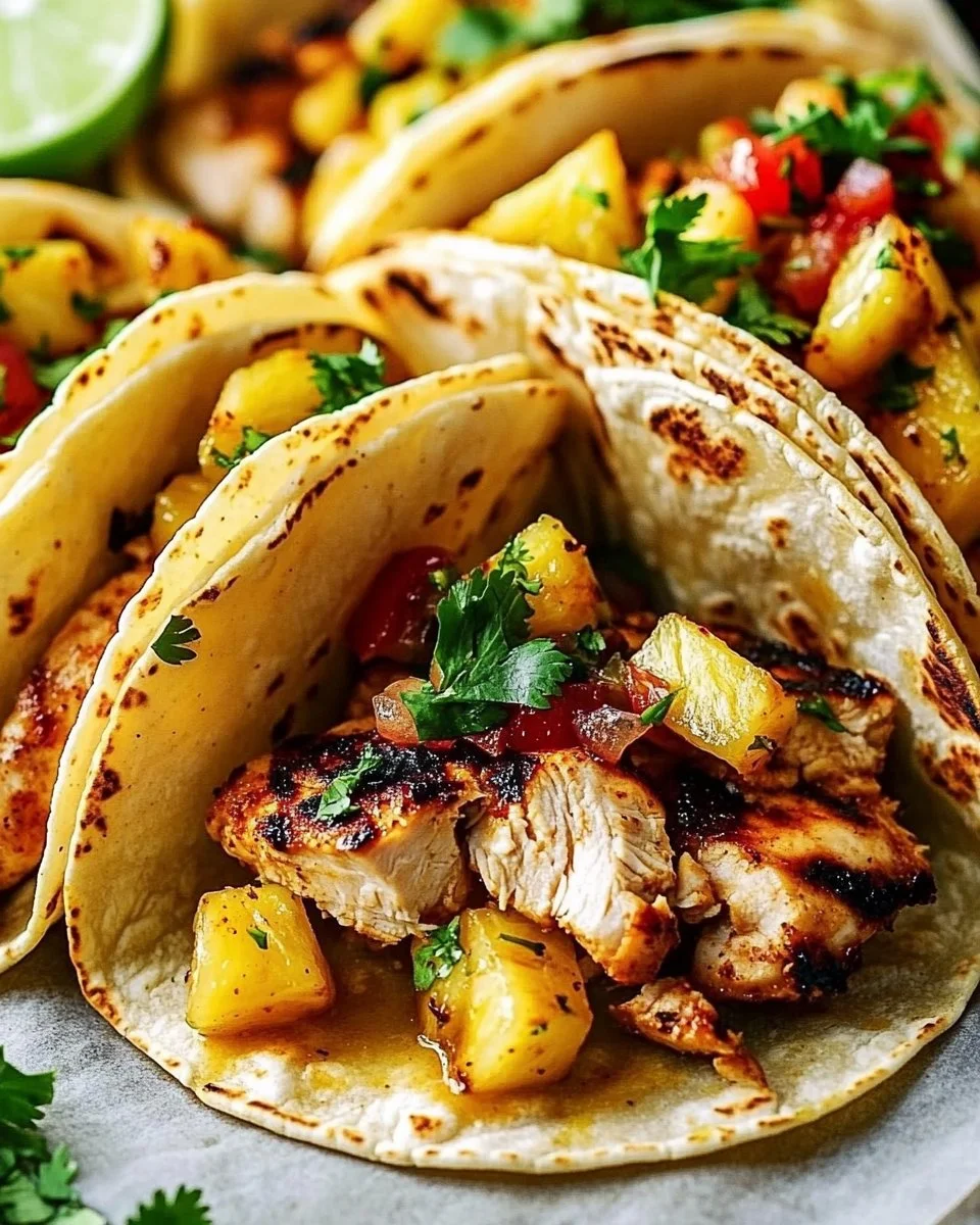 Pineapple Chicken Tacos