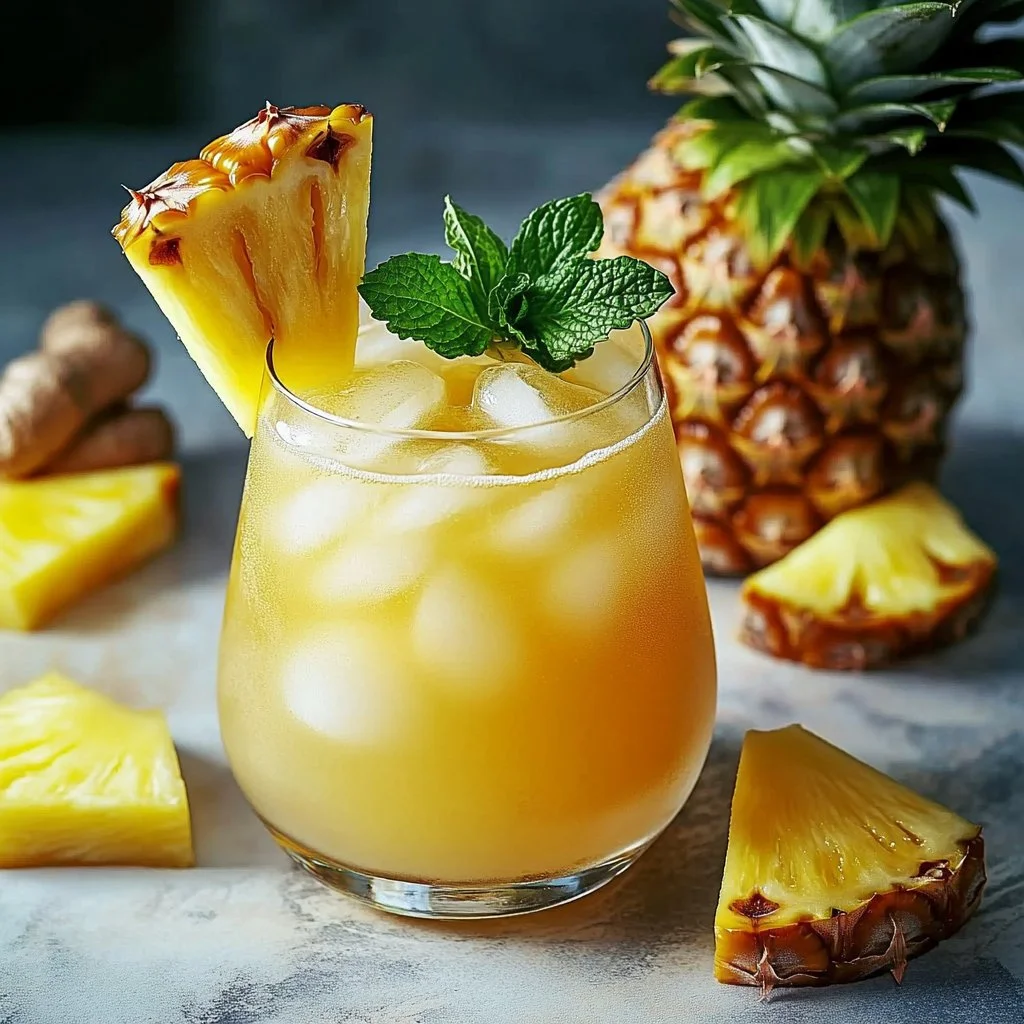 Pineapple Ginger Beer Mocktail Delight